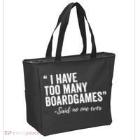 I Have Too Many Boardgames Funny Tote Bag thumb 2