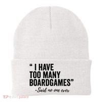 I Have Too Many Boardgames Funny Beanie thumb 0