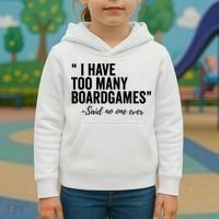 I Have Too Many Boardgames Funny Kids Hoodie thumb 3