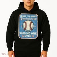 I Have Too Many Baseball Cards Funny Baseball Card Hoodie thumb 2
