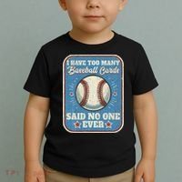 I Have Too Many Baseball Cards Funny Baseball Card Toddler T-Shirt thumb 2