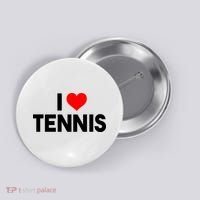 I Heart Tennis Button thumb 0