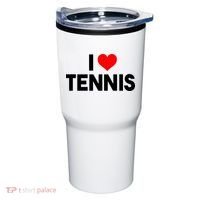 I Heart Tennis Tumbler thumb 0