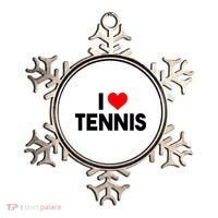 I Heart Tennis Ornament thumb 0