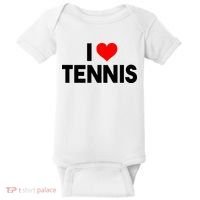 I Heart Tennis Baby Bodysuit thumb 0