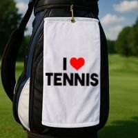 I Heart Tennis Golf Towel thumb 2