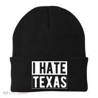 I Hate Texas Trending Beanie thumb 0