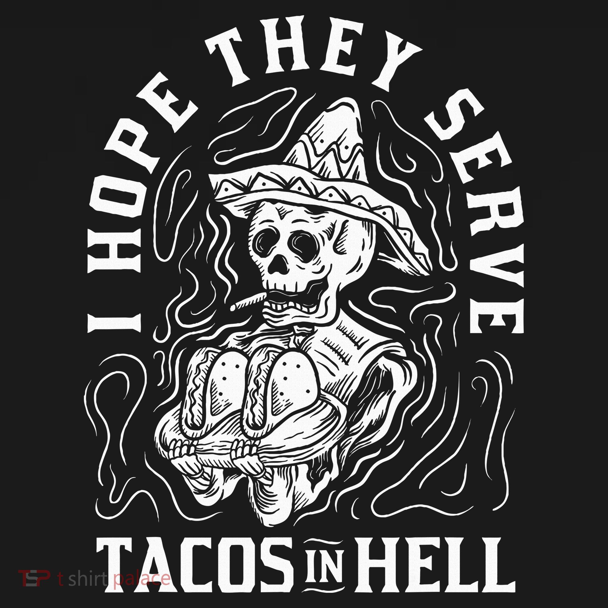 I Hope They Serve Tacos In Hell Halloween Taco Tuesday Gift Long Sleeve Shirt