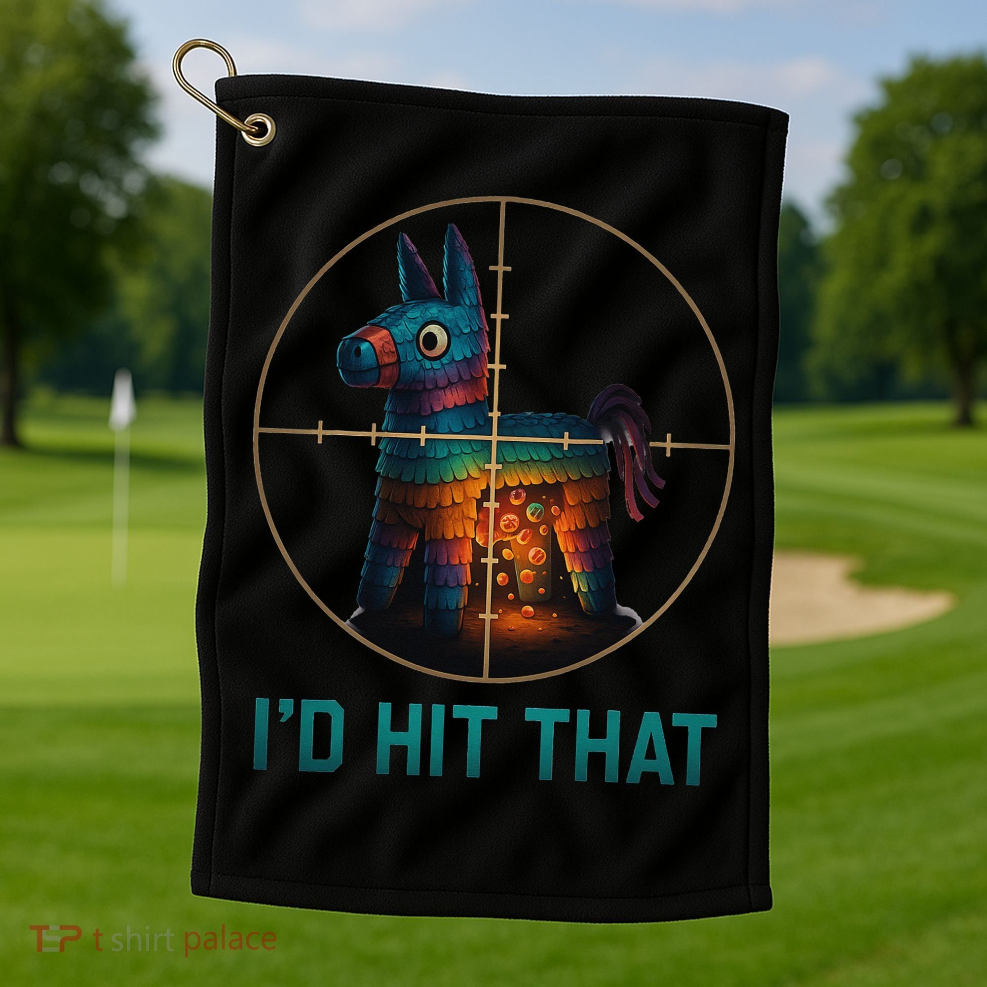 Id Hit That Pinata Cinco De Mayo Funny Ideas Women Golf Towel