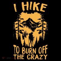 I Hike To Burn Off The Crazy Ornament thumb 1