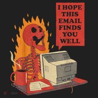 I Hope This Email Finds You Well Funny Skeleton Beanie thumb 2