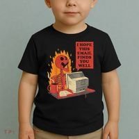 I Hope This Email Finds You Well Funny Skeleton Toddler T-Shirt thumb 2