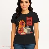 I Hope This Email Finds You Well Funny Skeleton Women's T-Shirt thumb 4