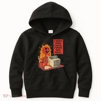 I Hope This Email Finds You Well Funny Skeleton Kids Hoodie thumb 0