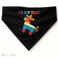 I'D HIT THAT FUNNY CINCO DE MAYO T USA-Made Doggie Bandana thumb 0