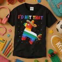 I'D HIT THAT FUNNY CINCO DE MAYO T Kids T-Shirt thumb 3