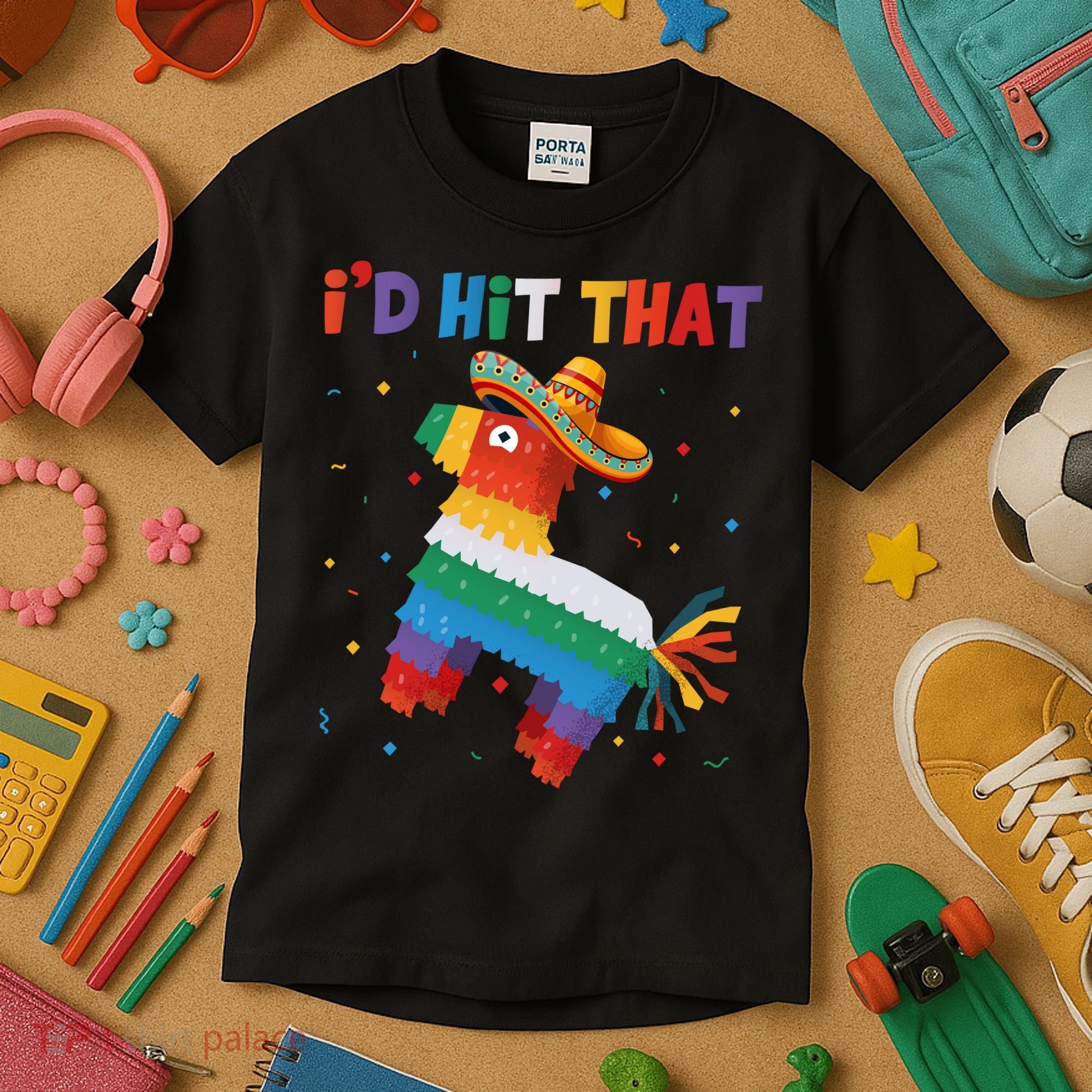 I'D HIT THAT FUNNY CINCO DE MAYO T Kids T-Shirt