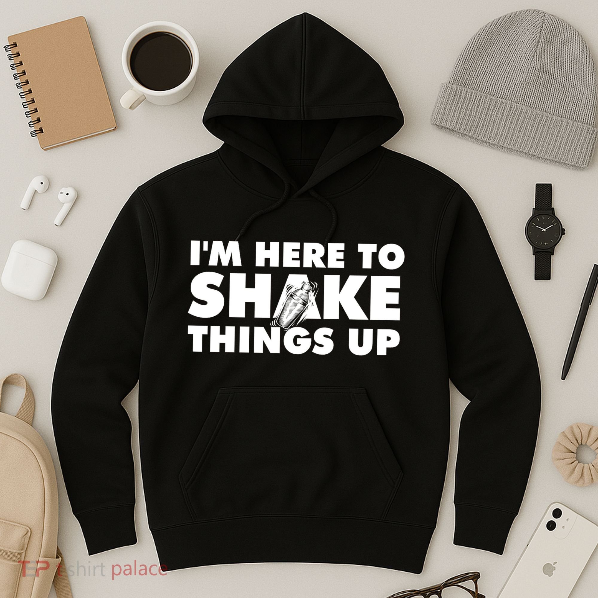 IM Here To Shake Things Up Bartender Tapster Bartending Hoodie