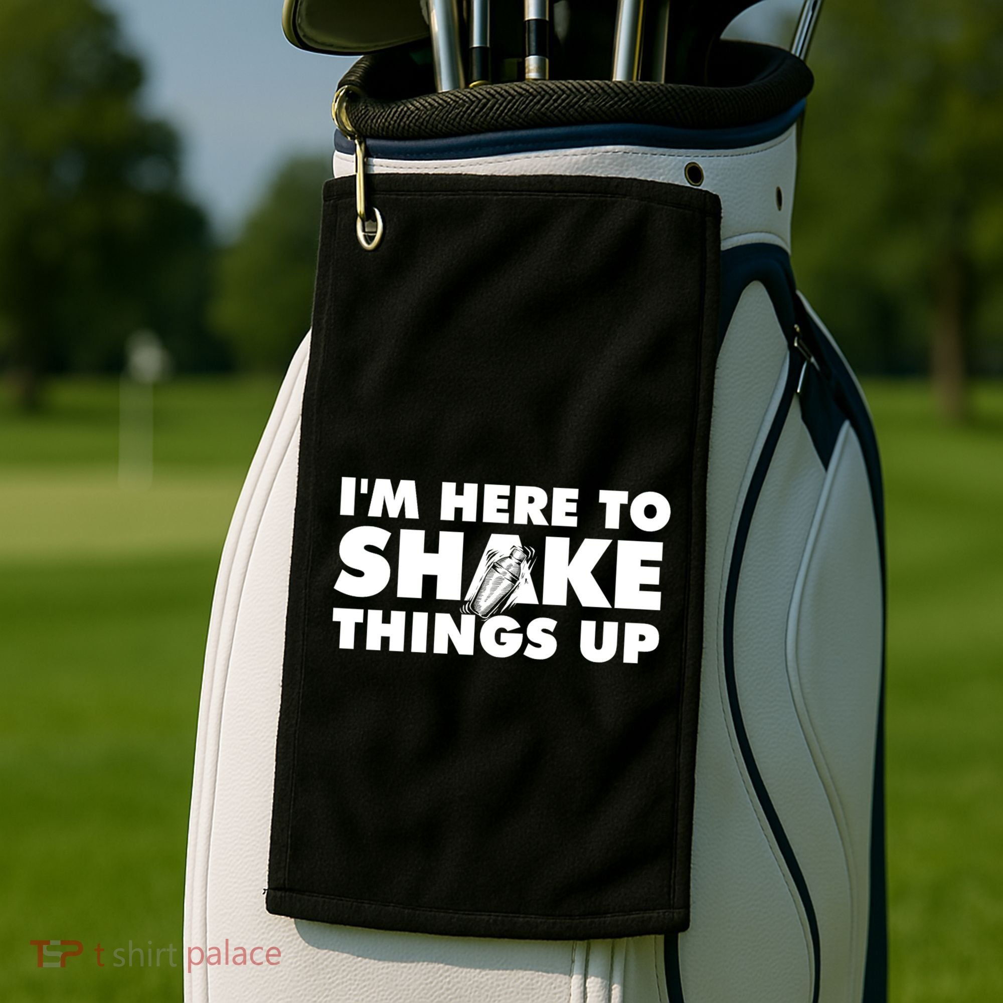 IM Here To Shake Things Up Bartender Tapster Bartending Golf Towel