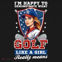 IM Happy To Demonstrate What Golf Funny Golf 4th Of July Apron thumb 3