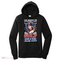 IM Happy To Demonstrate What Golf Funny Golf 4th Of July Women's Hoodie thumb 0