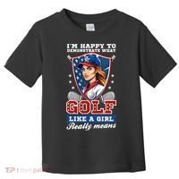 IM Happy To Demonstrate What Golf Funny Golf 4th Of July Toddler T-Shirt thumb 0