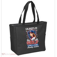 IM Happy To Demonstrate What Golf Funny Golf 4th Of July Tote Bag thumb 2