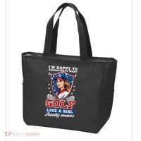 IM Happy To Demonstrate What Golf Funny Golf 4th Of July Tote Bag thumb 3