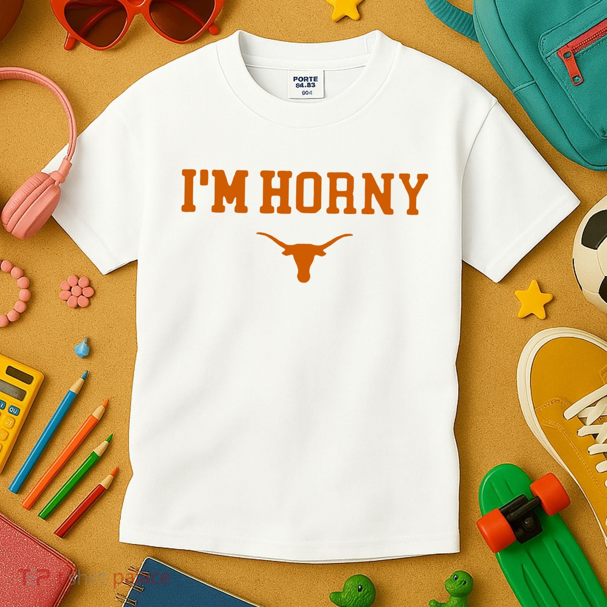 I’m Horny Texas Kids T-Shirt