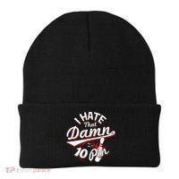 I Hate That Damn Ten Pin 10 Pin Gift Funny Bowling Gift Beanie thumb 0