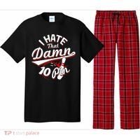 I Hate That Damn Ten Pin 10 Pin Gift Funny Bowling Gift Pajama Set thumb 0