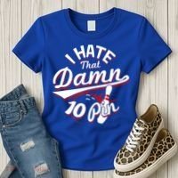 I Hate That Damn Ten Pin 10 Pin Gift Funny Bowling Gift Women's T-Shirt thumb 3