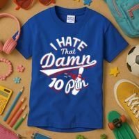 I Hate That Damn Ten Pin 10 Pin Gift Funny Bowling Gift Kids T-Shirt thumb 3
