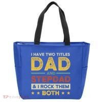 I Have Two Titles Dad And Stepdad Stepson Bonusson Stepdad Cute Gift Tote Bag thumb 0