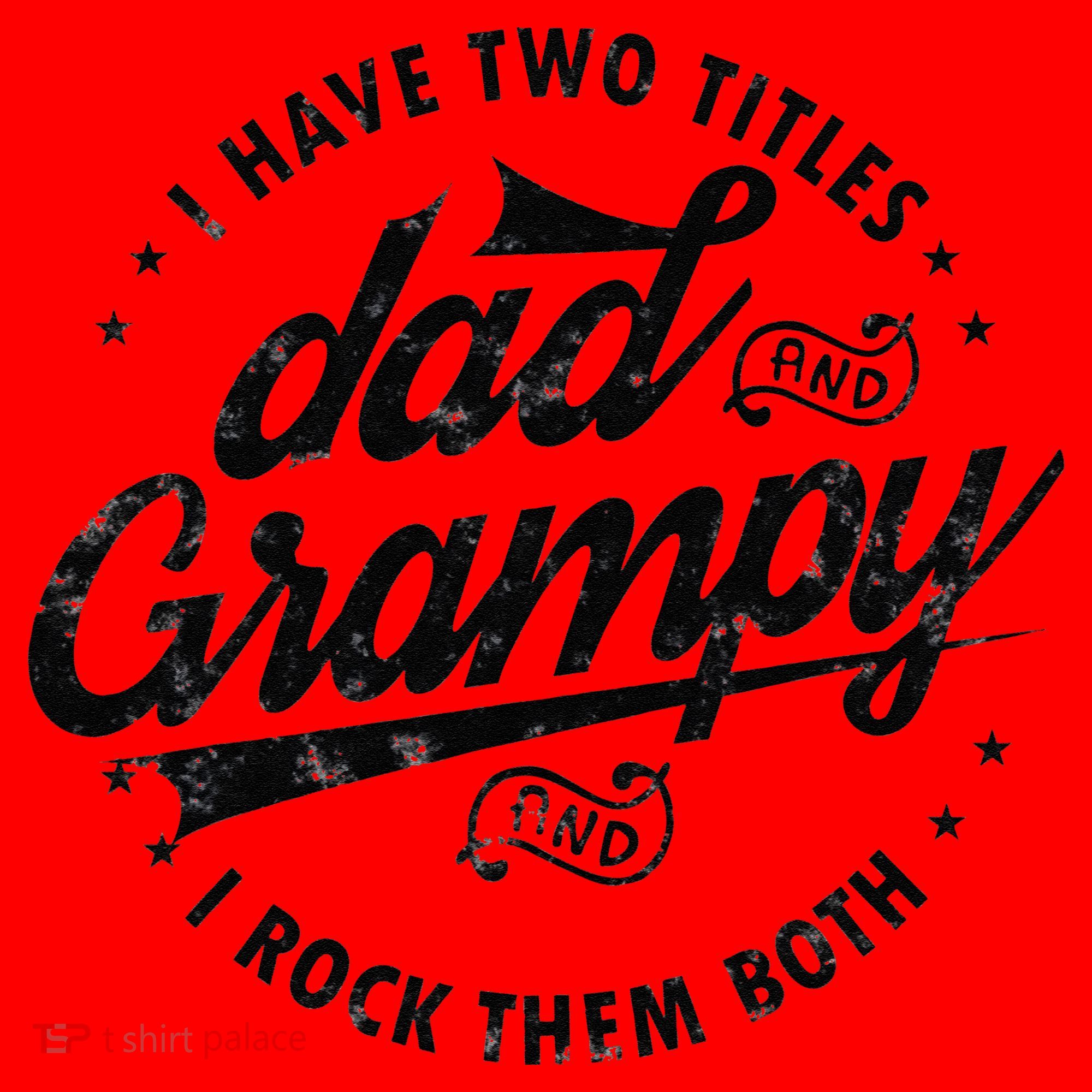 I Have Two Titles Dad And Grampy Funny Gifts Grandpa Grampy Santa Hat