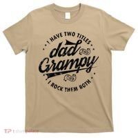 I Have Two Titles Dad And Grampy Funny Gifts Grandpa Grampy T-Shirt thumb 0