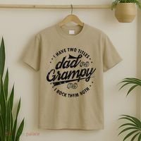 I Have Two Titles Dad And Grampy Funny Gifts Grandpa Grampy T-Shirt thumb 2