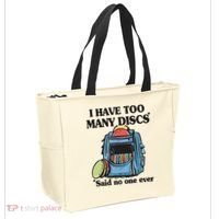 I Have Too Many Discs Disc Golf Backpack Funny Disc Golf Tote Bag thumb 2