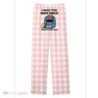 I Have Too Many Discs Disc Golf Backpack Funny Disc Golf Women's Flannel Plaid Pajama Pants thumb 0