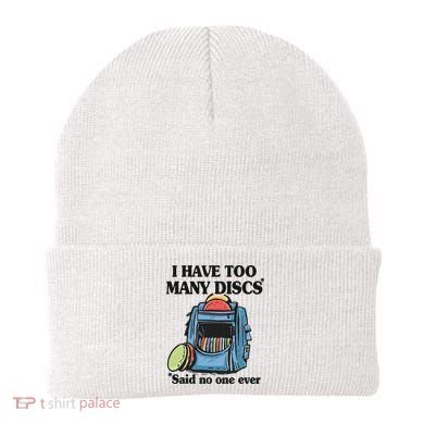 I Have Too Many Discs Disc Golf Backpack Funny Disc Golf Beanie