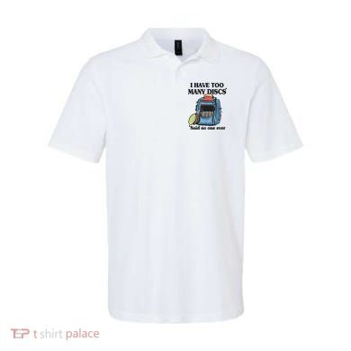I Have Too Many Discs Disc Golf Backpack Funny Disc Golf Polo