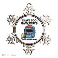 I Have Too Many Discs Disc Golf Backpack Funny Disc Golf Ornament thumb 0