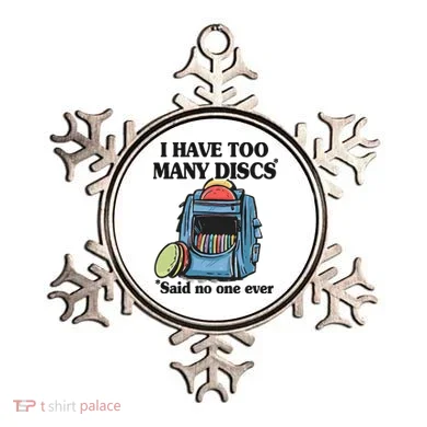 I Have Too Many Discs Disc Golf Backpack Funny Disc Golf Ornament