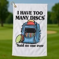 I Have Too Many Discs Disc Golf Backpack Funny Disc Golf Golf Towel thumb 1