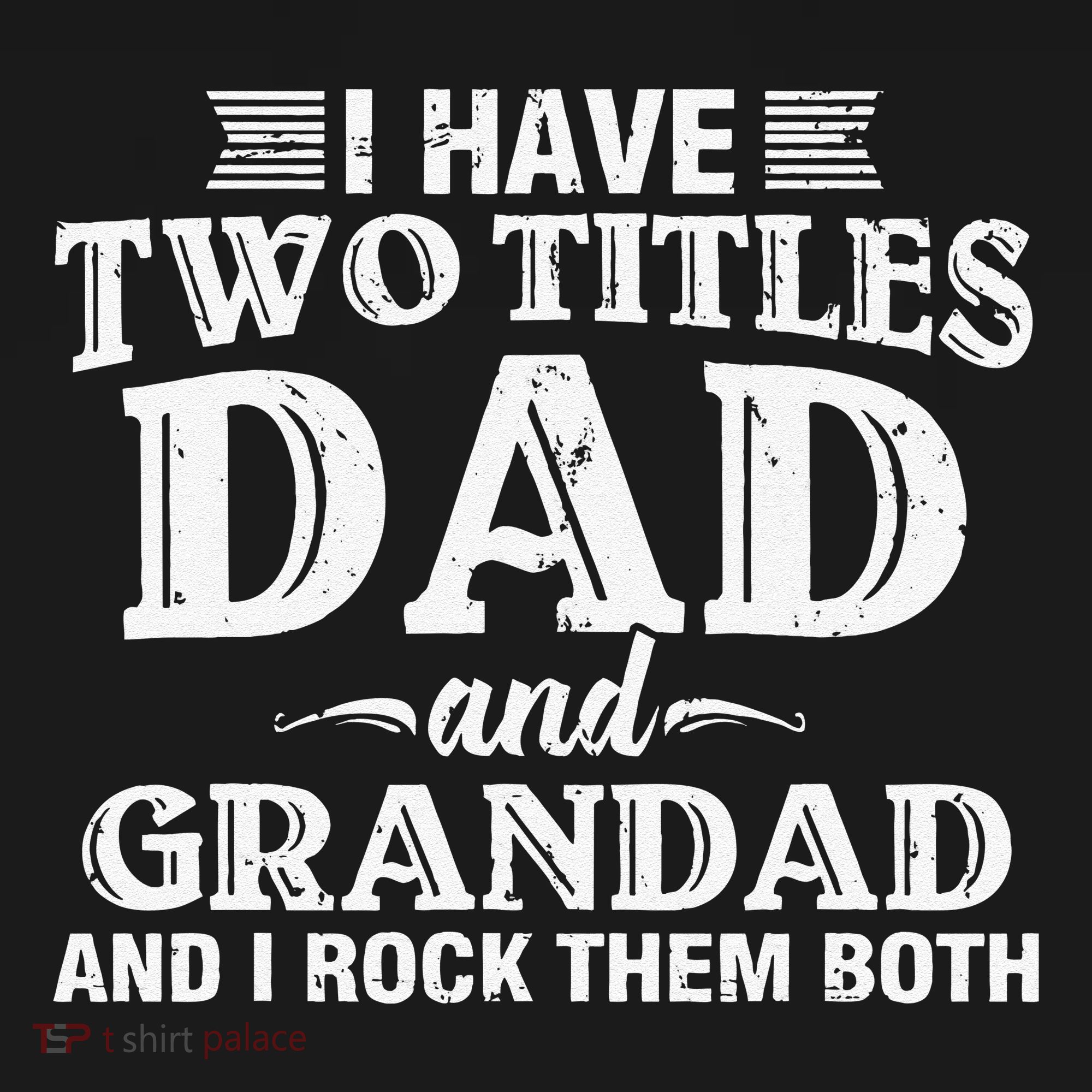 I Have Two Titles Dad And Grandad Funny Grandpa Fathers Day Apron