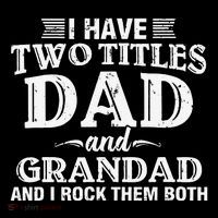 I Have Two Titles Dad And Grandad Funny Grandpa Fathers Day Coffee Mug thumb 5