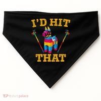 I'd Hit That Pinata Funny Cinco De Mayo USA-Made Doggie Bandana thumb 0