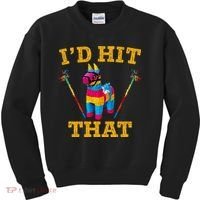 I'd Hit That Pinata Funny Cinco De Mayo Kids Sweatshirt thumb 0