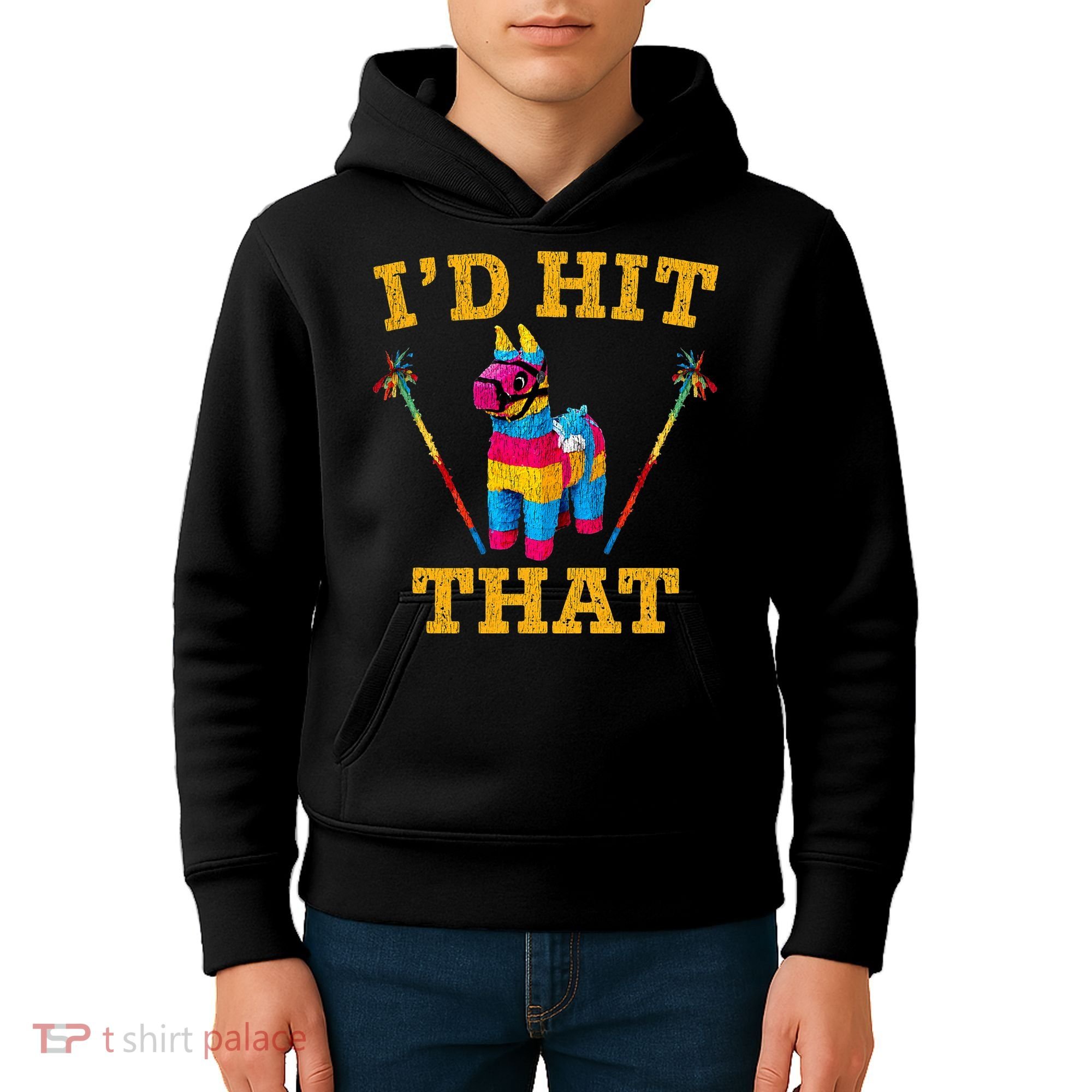 I'd Hit That Pinata Funny Cinco De Mayo Kids Hoodie