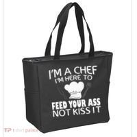 I'm Here To Feed Your Ass Not It Funny Chef Tote Bag thumb 2